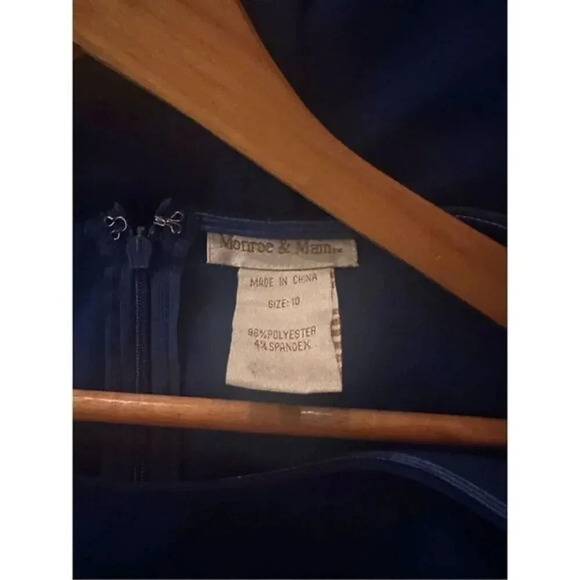 Monroe & Main Sheath Dress Blue Career Size 10 - Picture 4 of 4